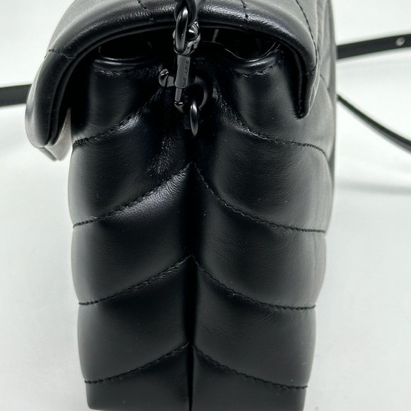 Saint Laurent YSL Monogram Toy LouLou Quilted Chevron Crossbody Bag - Picture 9 of 13